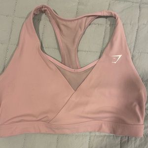 Pink Gymshark sports bra